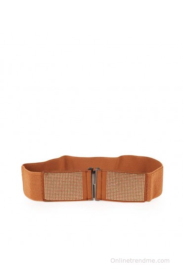 Vinenzia Orange Non Leather Women Belt